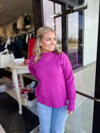 Refined Mock Neck Pullover!