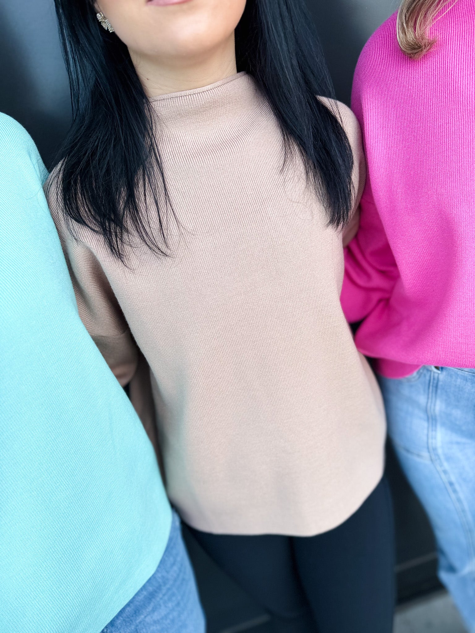 Modern Luxe Mock Neck Sweater!