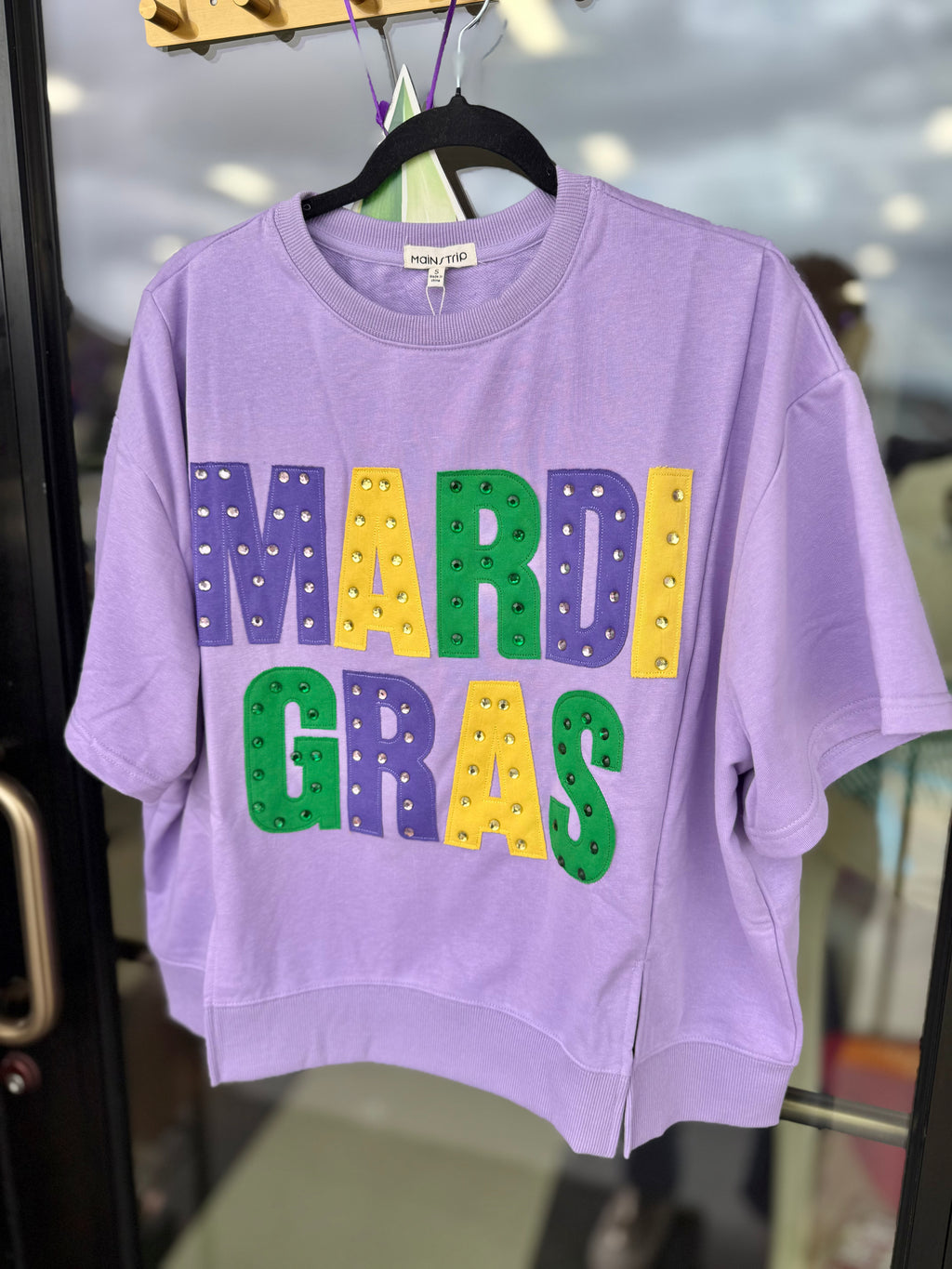 💜 Mardi Gras Oversized Graphic Tee 💚