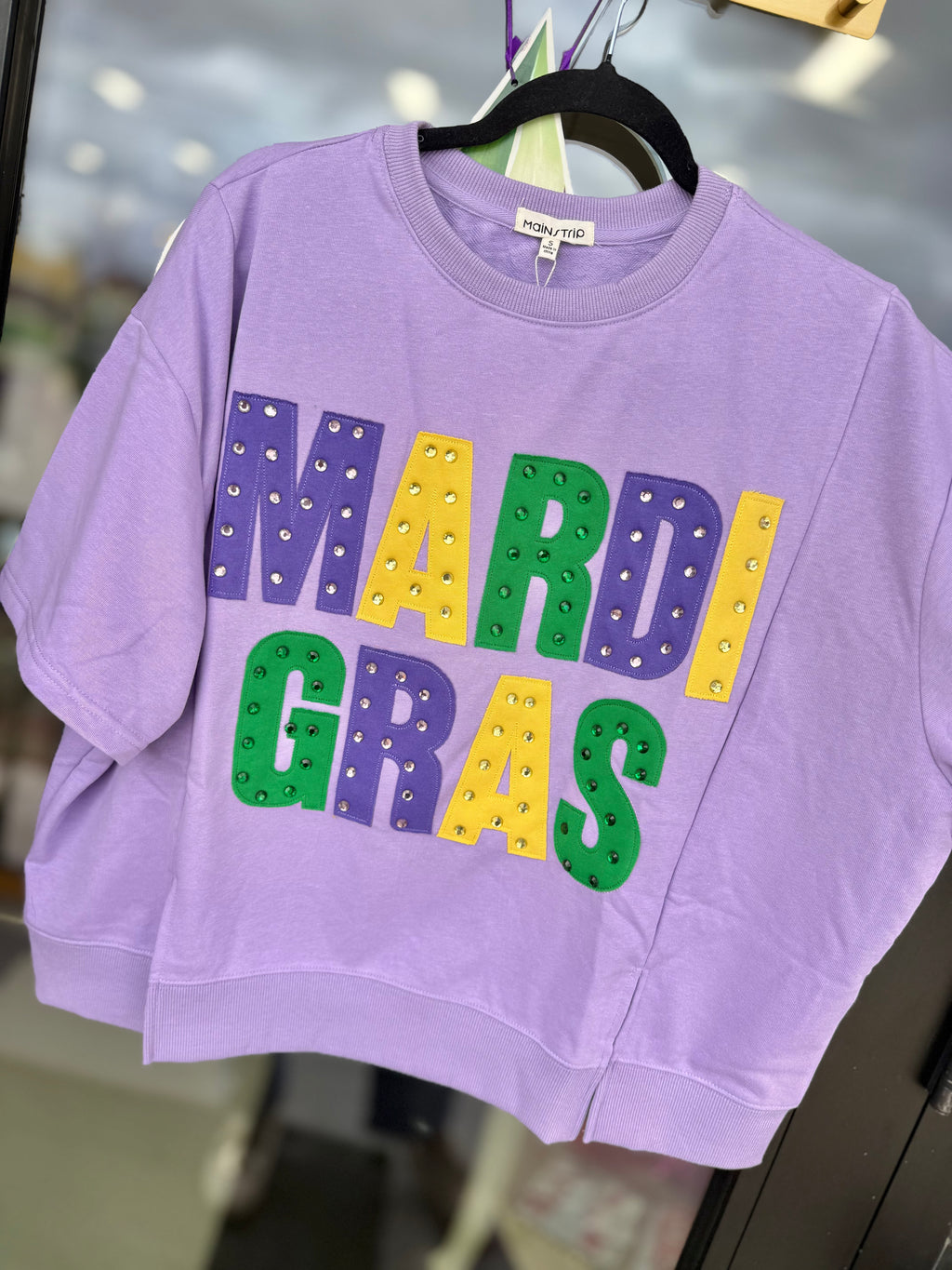 💜 Mardi Gras Oversized Graphic Tee 💚