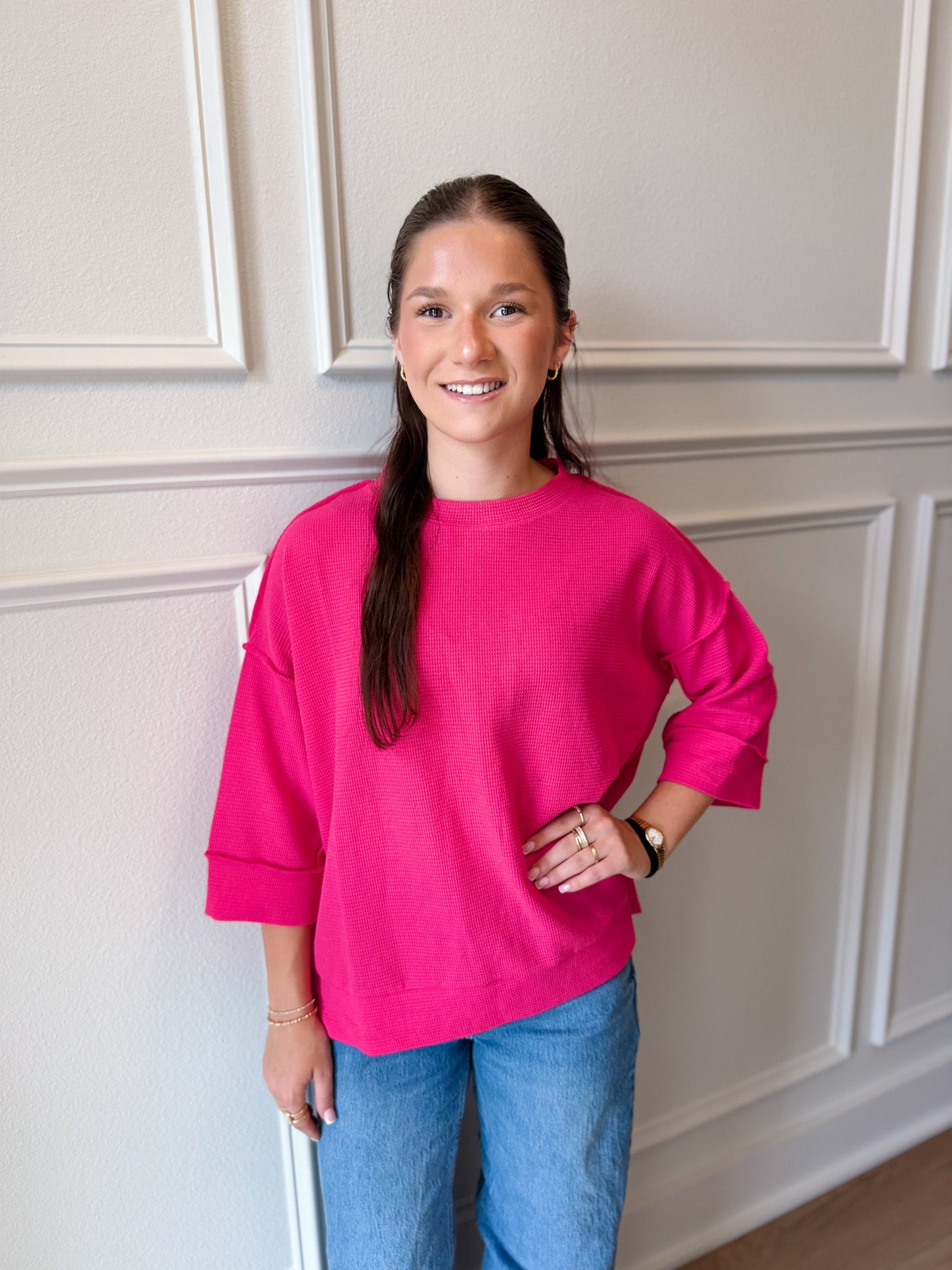 Essential Comfort 3/4 Sleeve Top