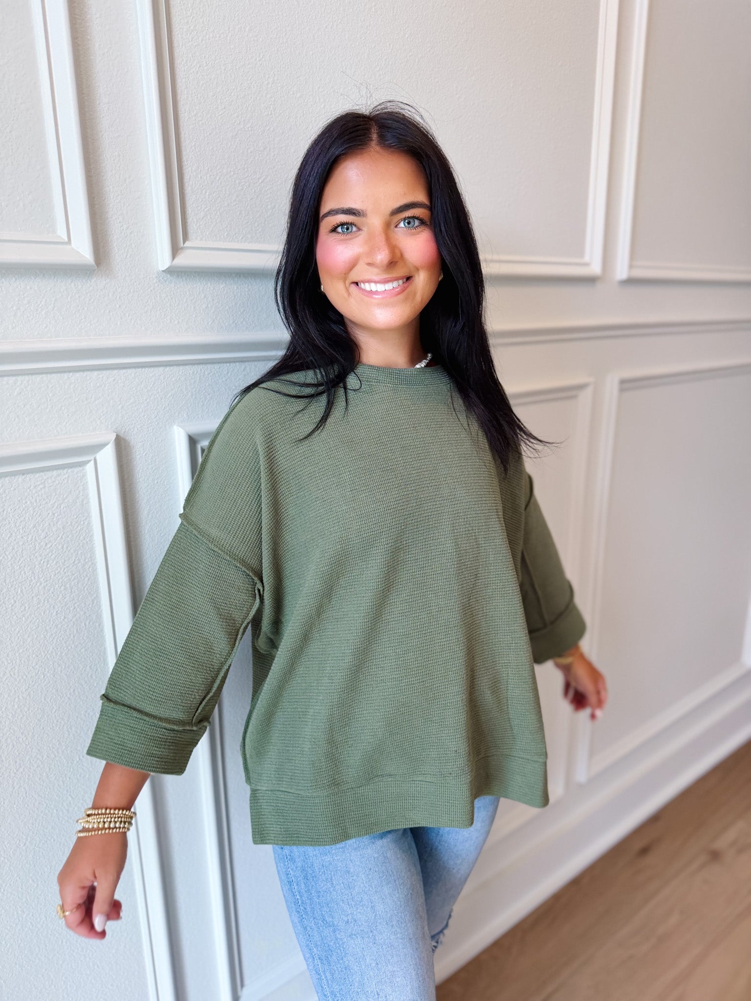 Essential Comfort 3/4 Sleeve Top