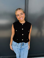 BP Natalie Sleeveless Cardigan