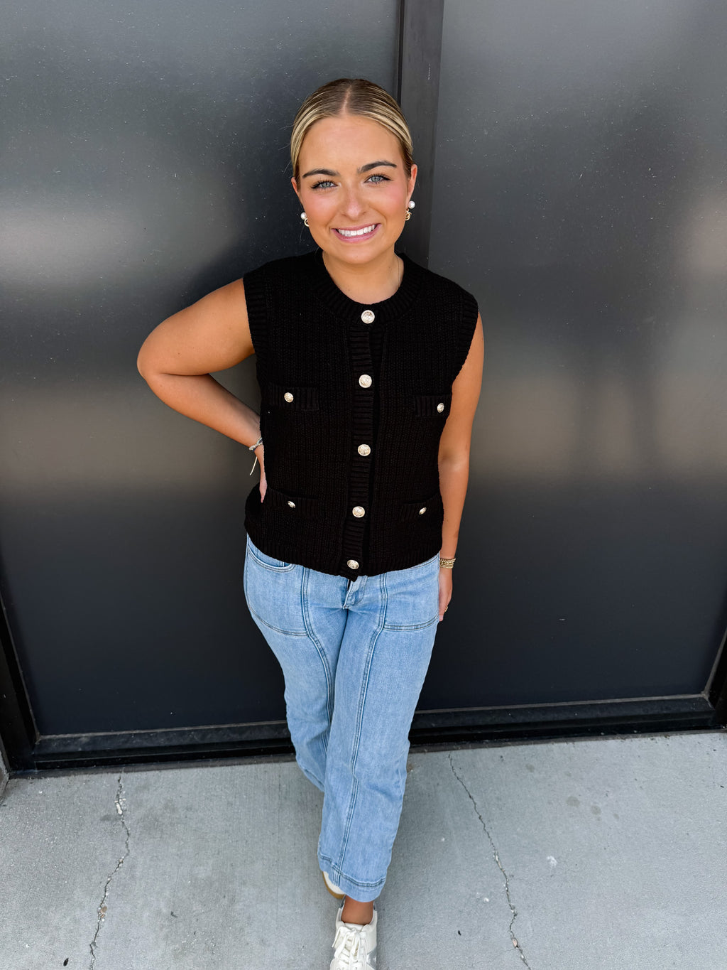 BP Natalie Sleeveless Cardigan