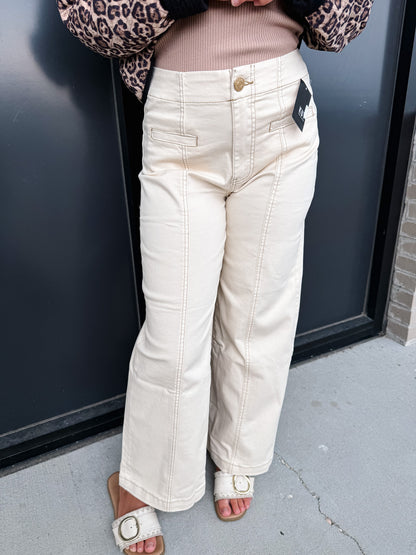 KUT Meg High Rise Wide Leg Jeans