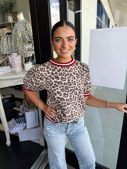 The Erin Leopard top