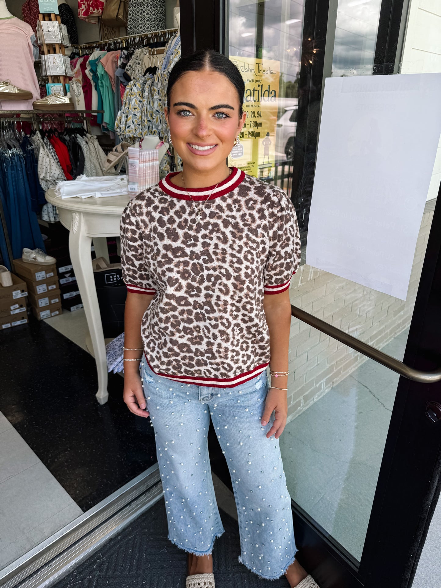 The Erin Leopard top