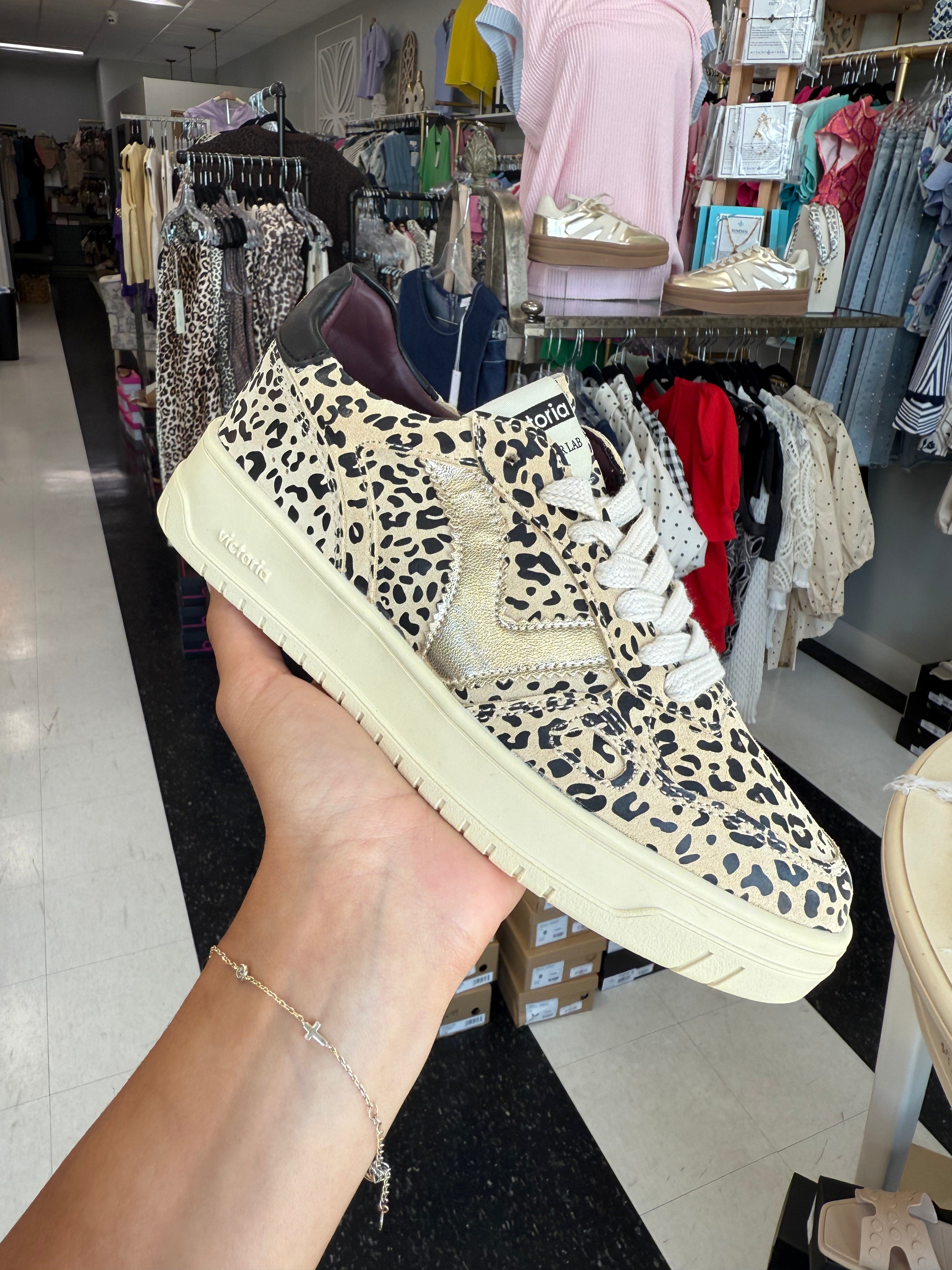 Victoria Leopard Sneakers