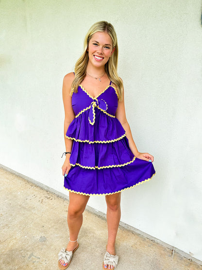 Peach Love Tiered Dress