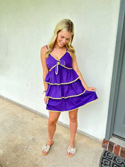 Peach Love Tiered Dress