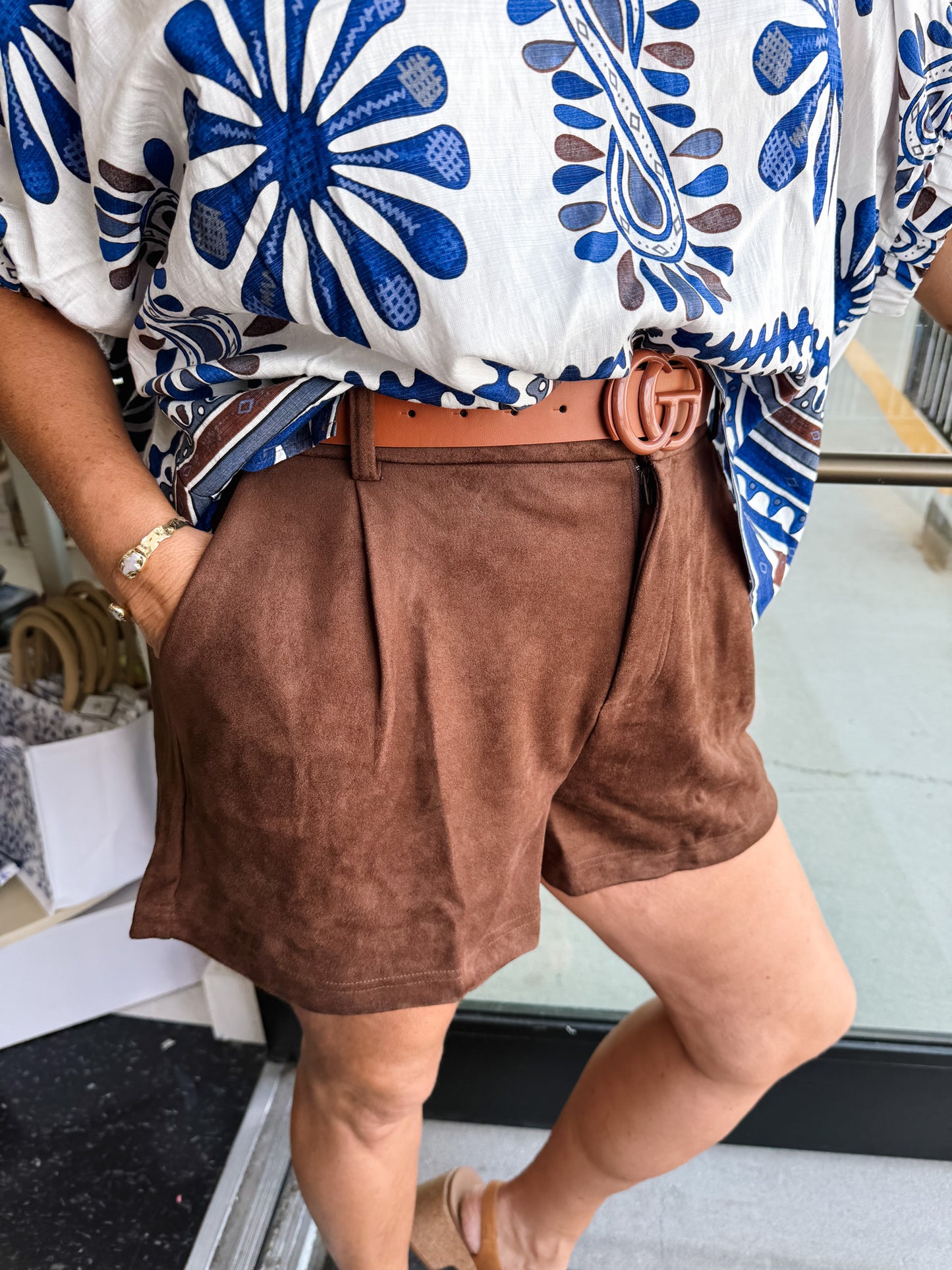 Suede Autumn Whisper Shorts