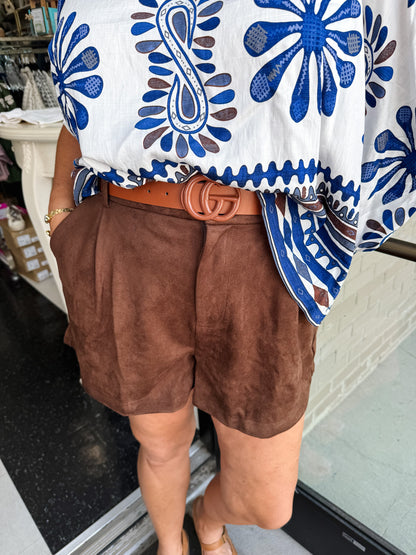 Suede Autumn Whisper Shorts