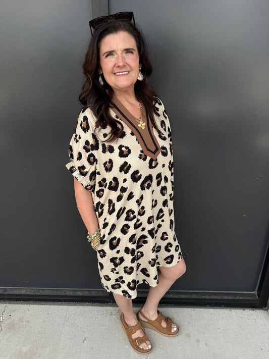 Leopard Its A Climb Dress