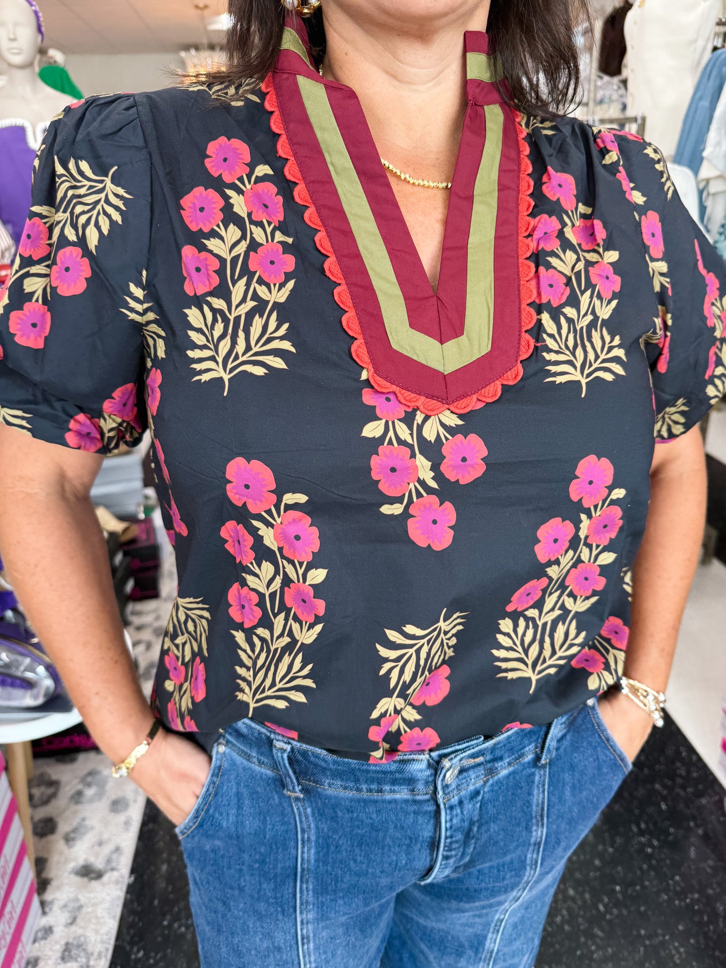 Floral Easy Breezy Blouse