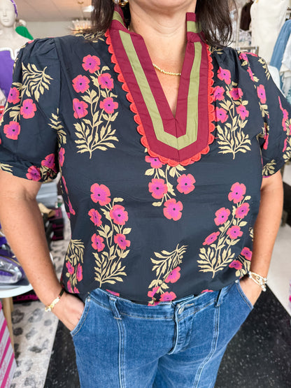Floral Easy Breezy Blouse