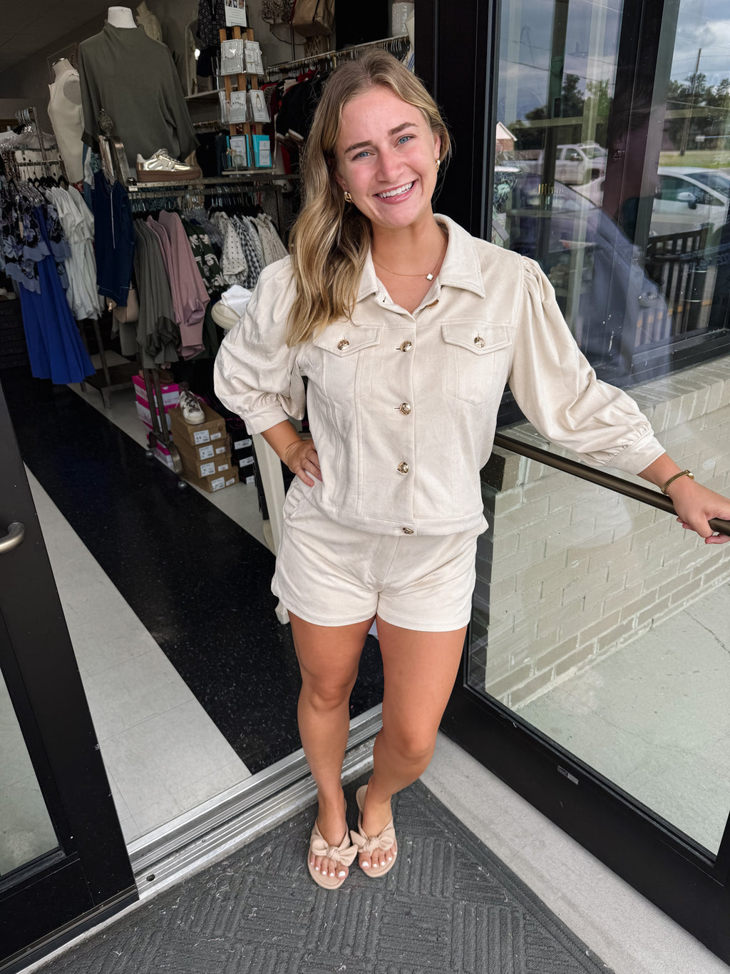 Suede Marshmallow Mood Shorts!