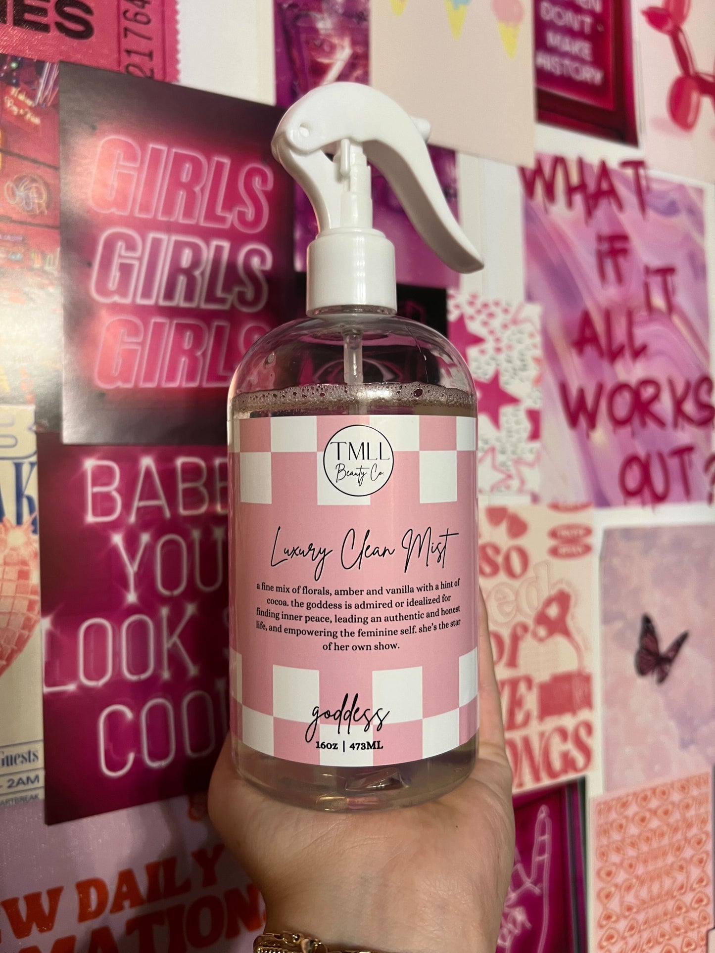 TMLL Luxury Clean Mist All Purpose Cleaner-250 - TMLL Beauty Co - Fragrance-TMLL Beauty Co-Goddess-[option4]-[option5]-[option6]-Leather & Lace Boutique Shop