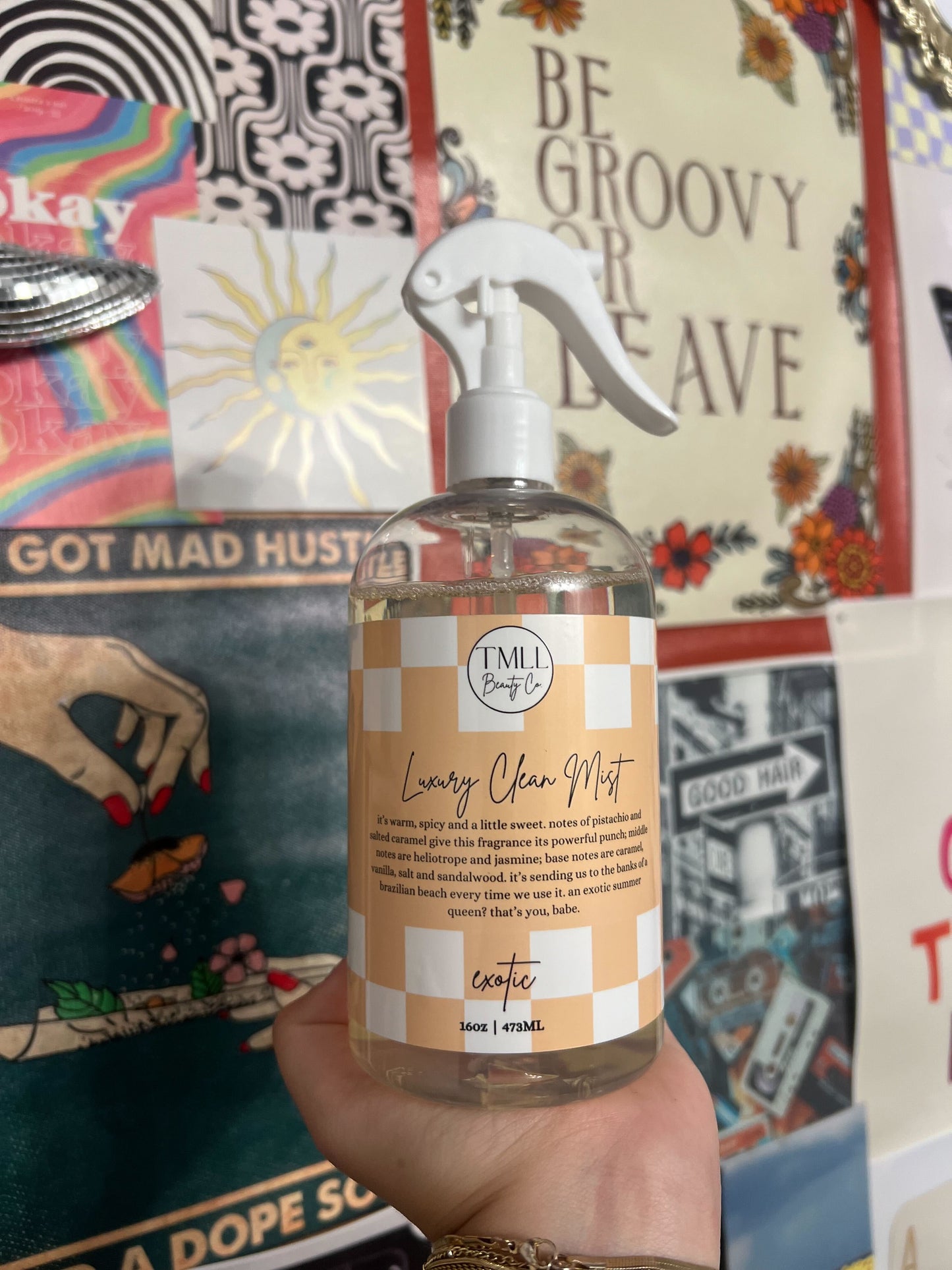 TMLL Luxury Clean Mist All Purpose Cleaner-250 - TMLL Beauty Co - Fragrance-TMLL Beauty Co-Exotic-[option4]-[option5]-[option6]-Leather & Lace Boutique Shop