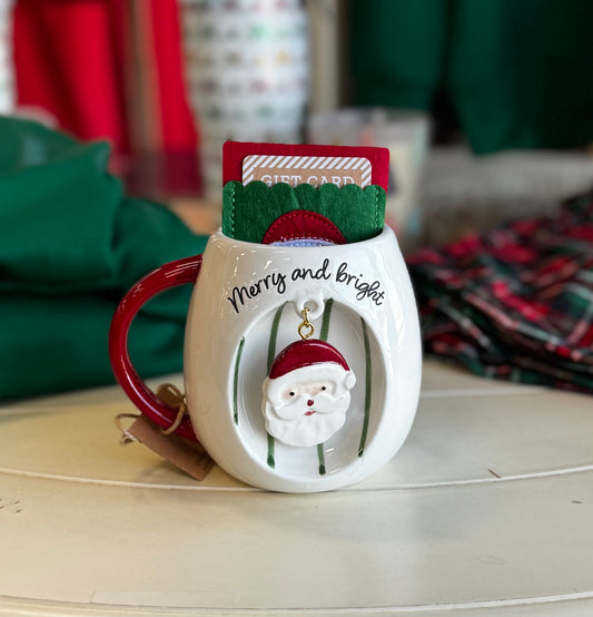 Christmas Gift Card Display Mug