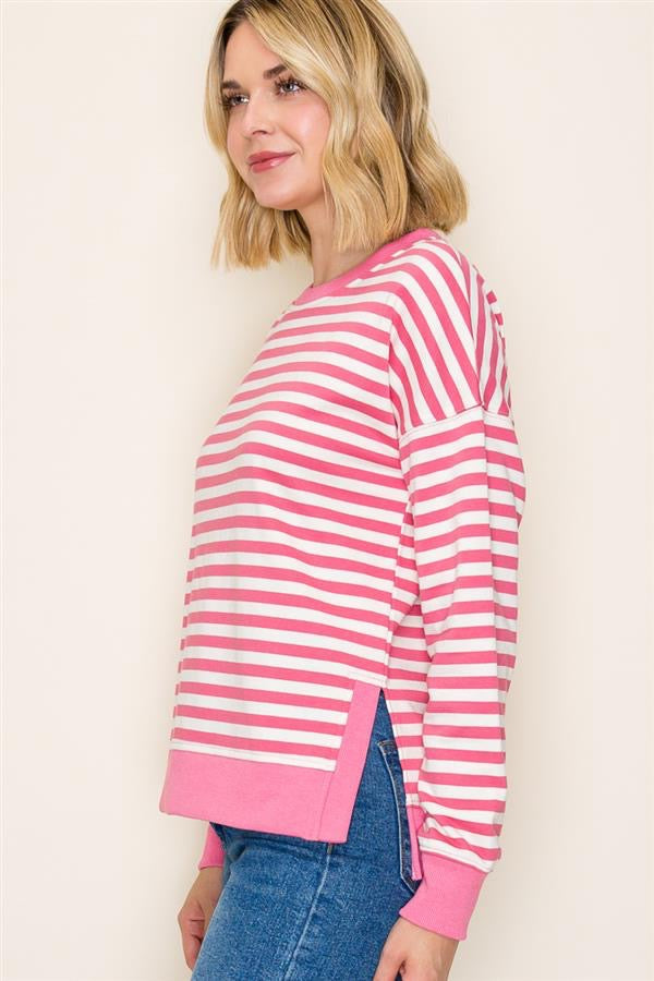 The Lila Striped Knit Top