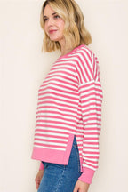 The Lila Striped Knit Top