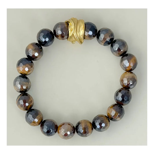 Brown Tiger Eye Beaded Bracelet