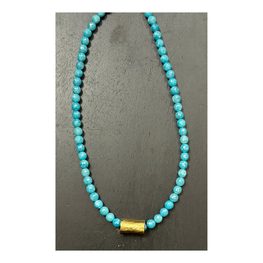 Turquoise Jade Beaded Necklace