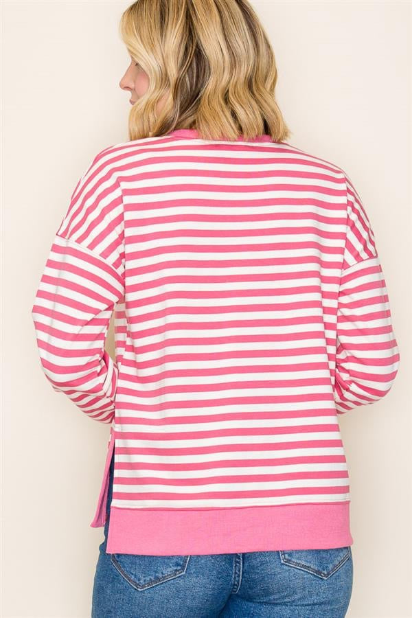 The Lila Striped Knit Top
