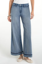 Liverpool Super Stride Wide-Leg Denim