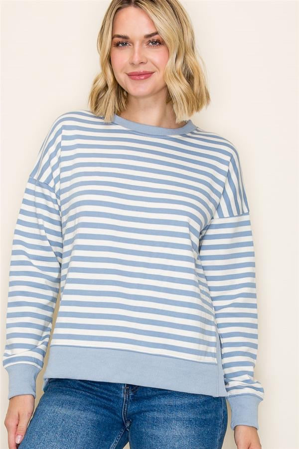 The Lila Striped Knit Top