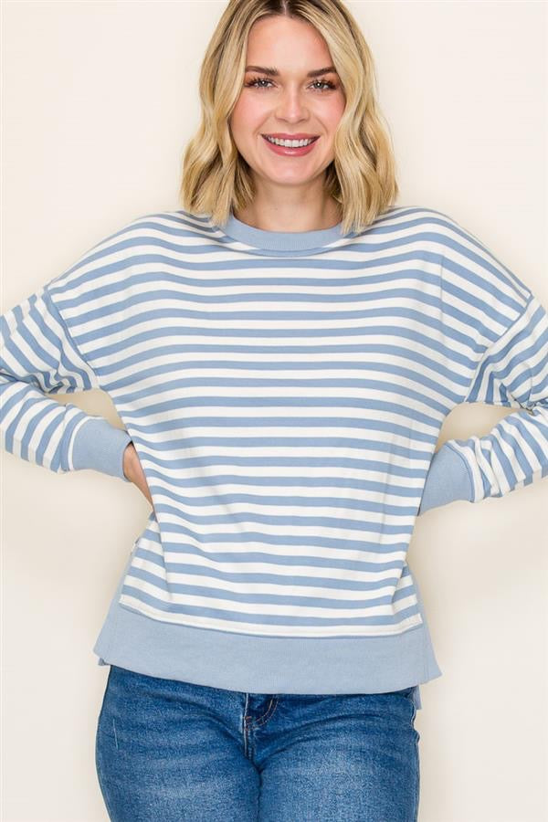 The Lila Striped Knit Top