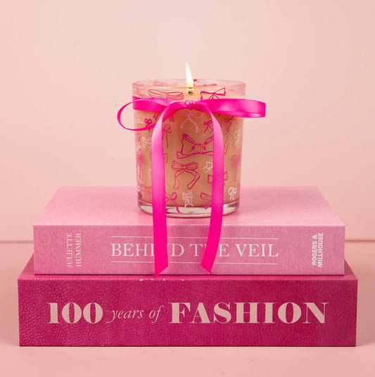 Sweet Grace Pink Bow Candle