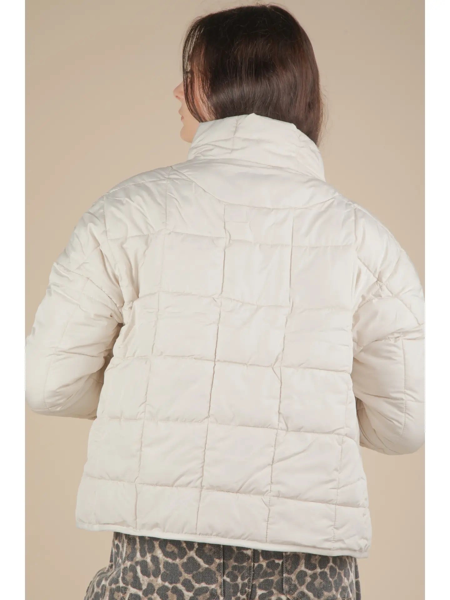 Sophisticated High-Neck Puffer Jacket
