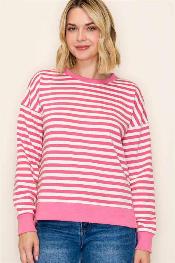 The Lila Striped Knit Top