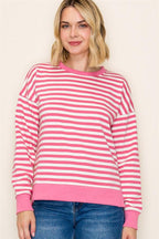 The Lila Striped Knit Top