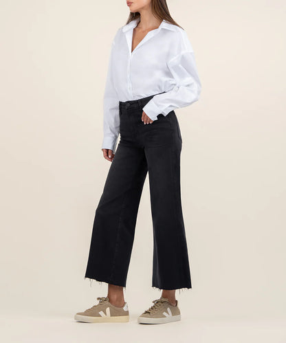 KUT Meg High Rise Wide Leg Denim