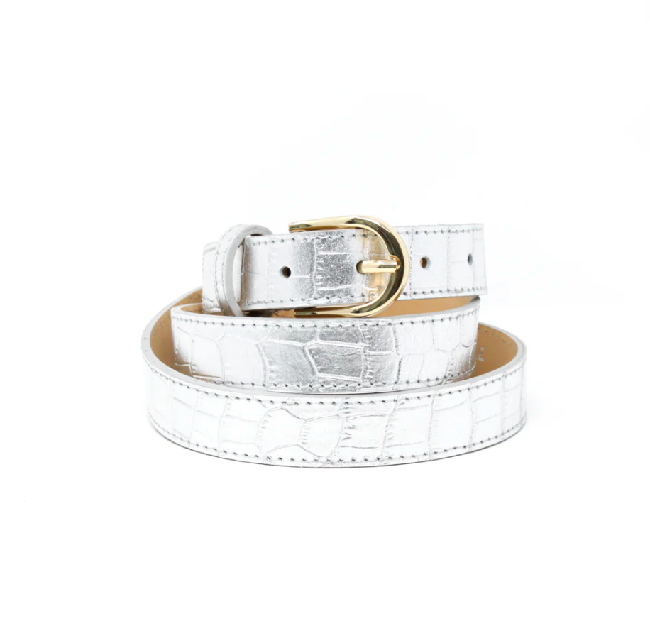 GF Leather belts Croc w/gold buckle