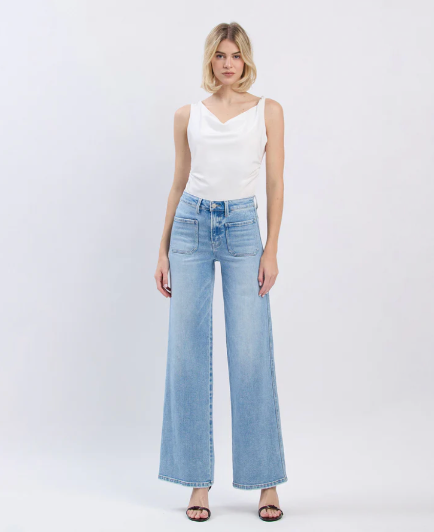 FM Wide Patch Pocket Jeans