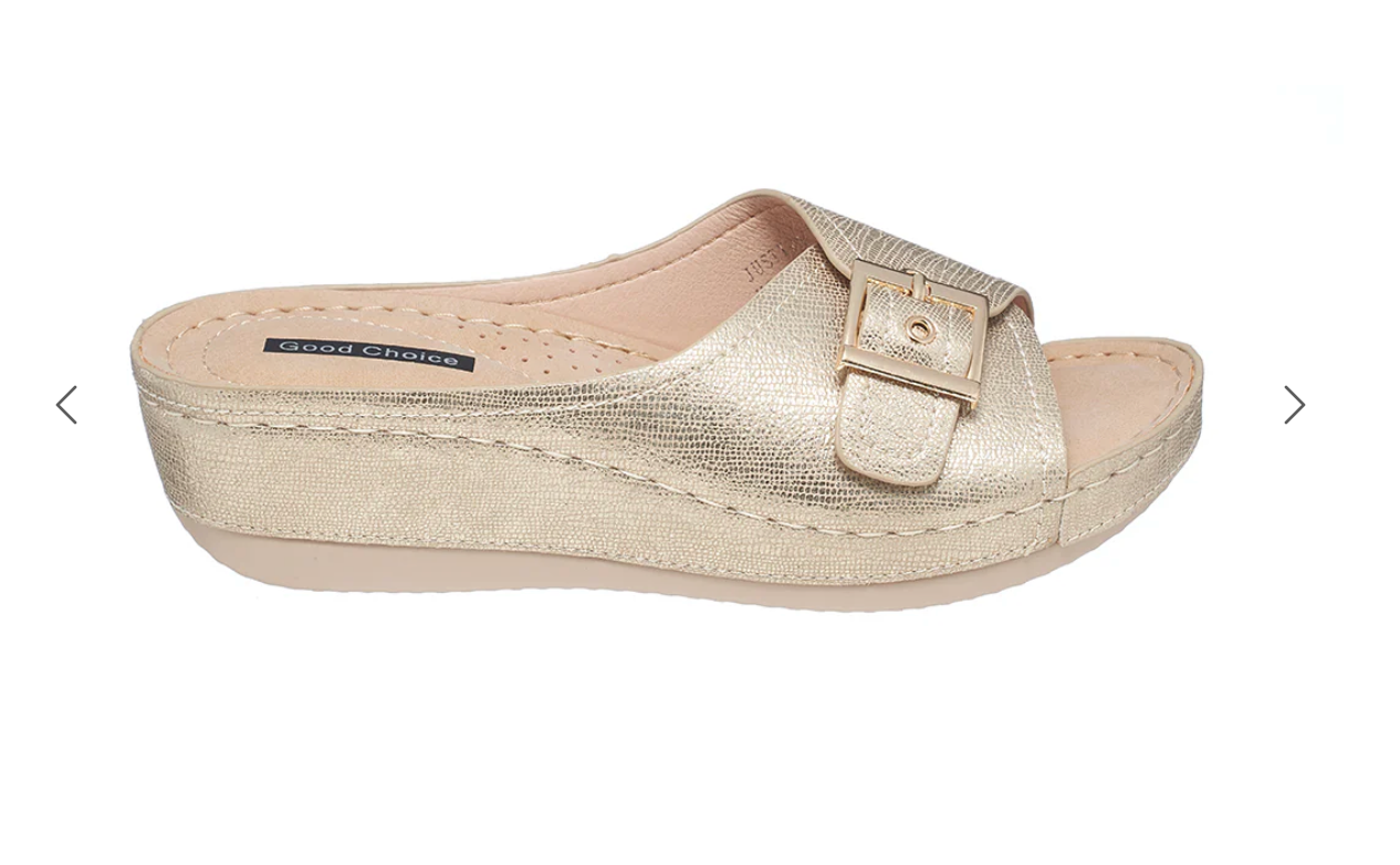 GC Justina Gold Sandals