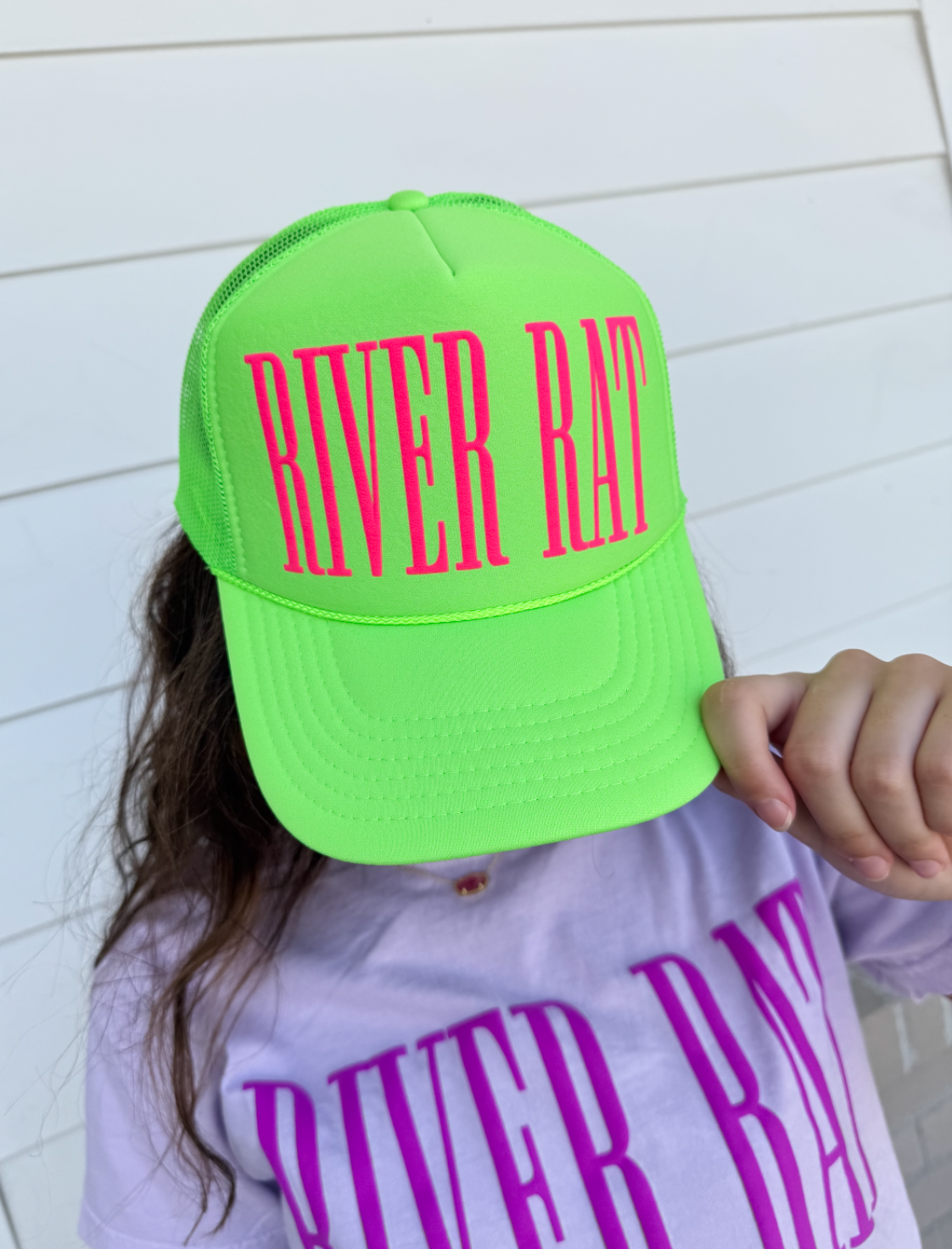 Neon River Rat Trucker Hat