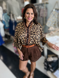 Leopard Mocha Mood Top