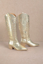 Inlay Gold Boots