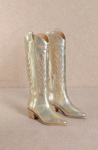 Inlay Gold Boots