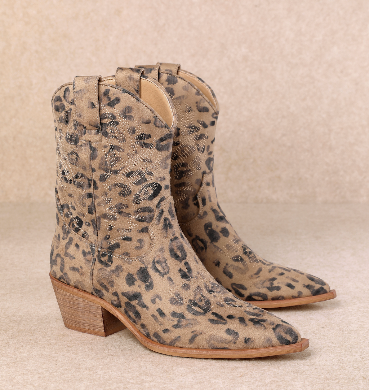 Claire Leopard Boots