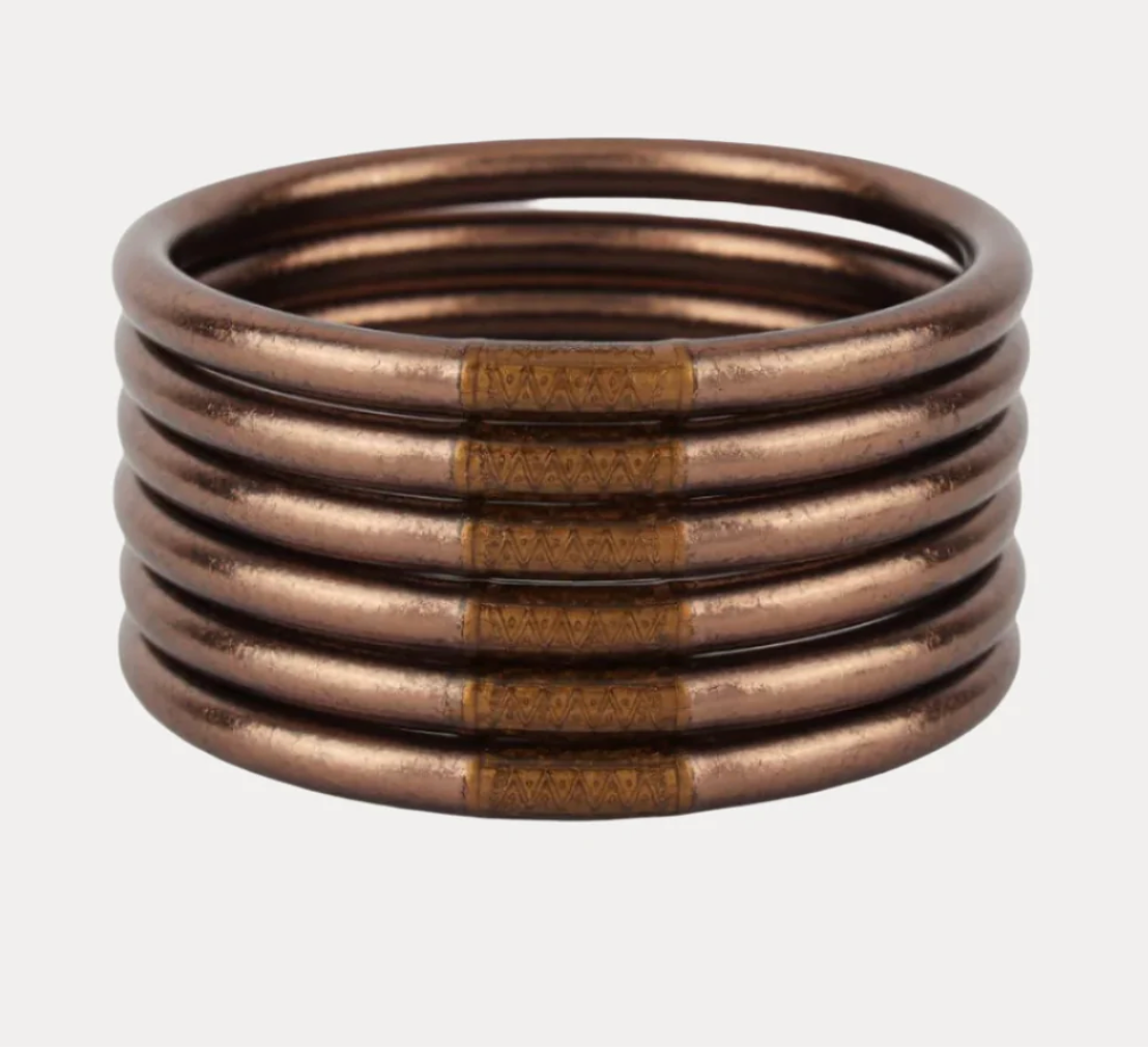METEORITE ALL WEATHER BANGLES (SET OF 6) - SERENITY PRAYER
