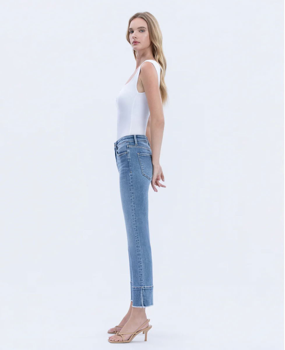 Urbane - High Rise Trouser Slit Jeans!
