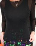 Mallory Mesh Glitter Top