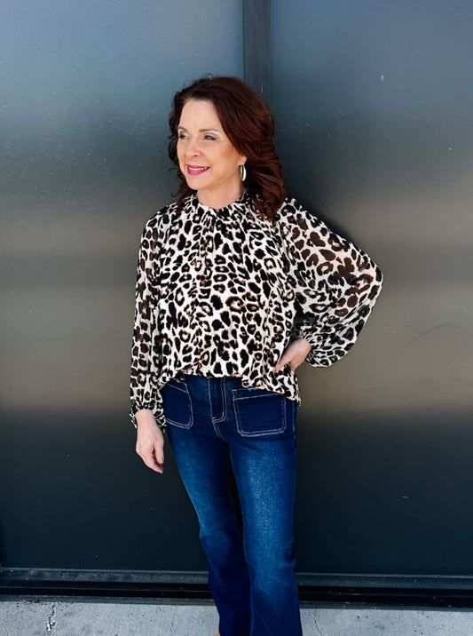 Nola Cheetah Top