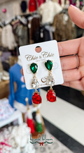 3 Tear Drop Holiday Earring