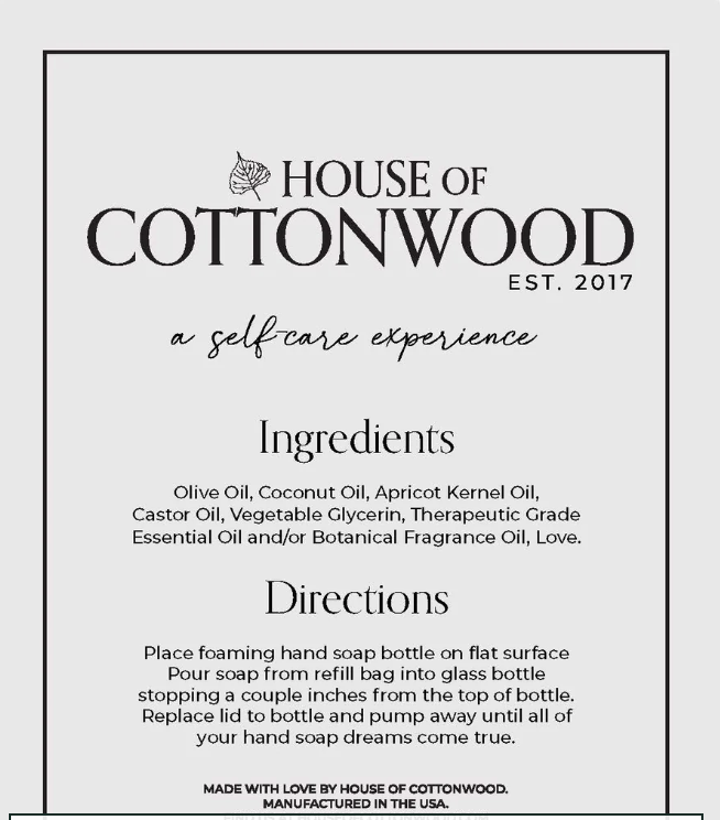 Baja Goddess hand soap refill